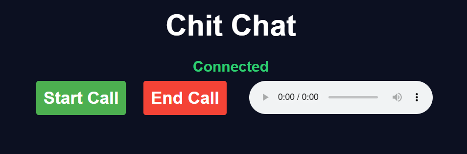 Voice chat feature