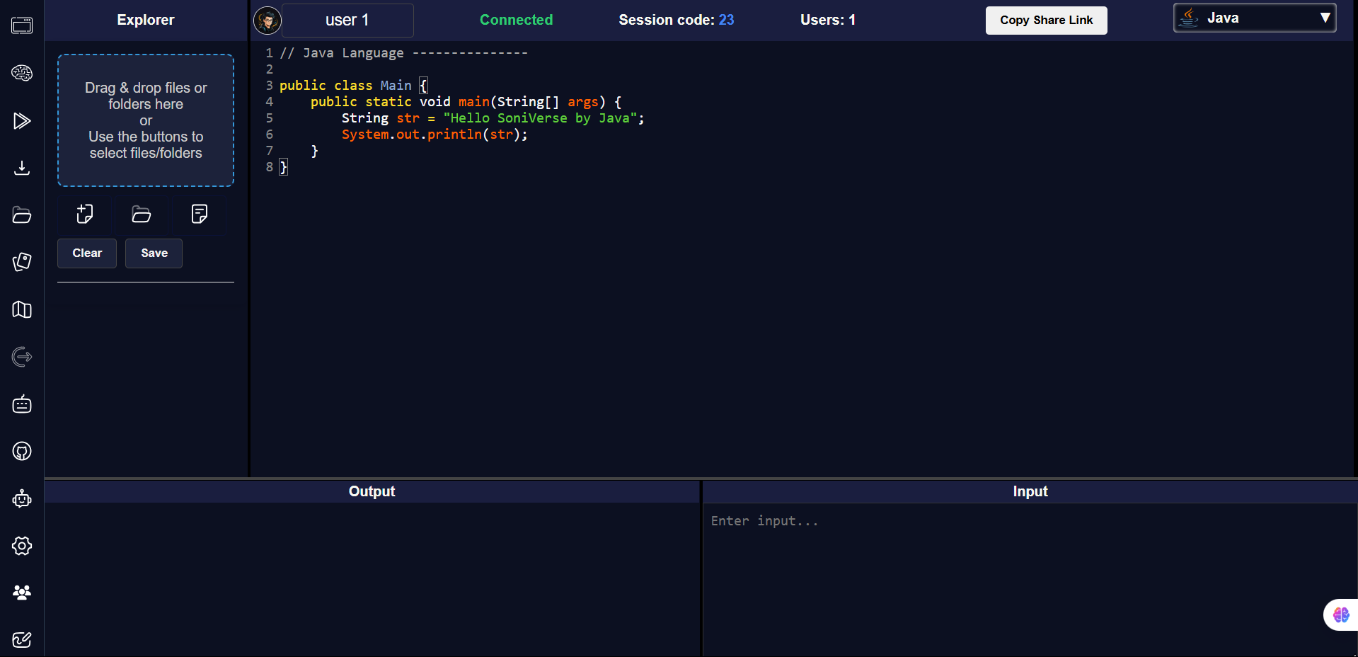 Collaborative code editor